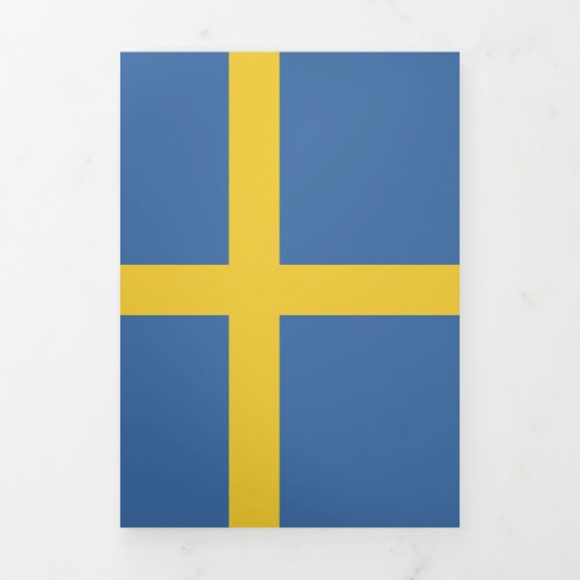 Zweedse vlag drieluik kaart (Cover)