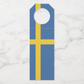 Zweedse vlag flessenhanger (Voorkant)