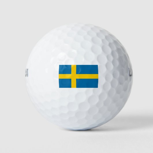 Zweedse vlag golfballen (Voorkant)
