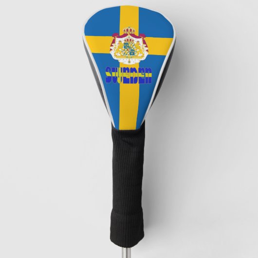 Zweedse vlag golfheadcover (Voorkant)