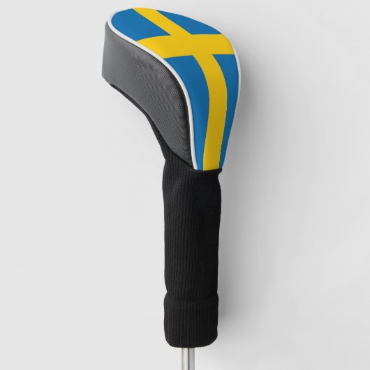 Zweedse vlag golfheadcover (Schuin)