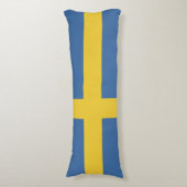 Zweedse vlag lichaamskussen (Voorkant Verticaal)