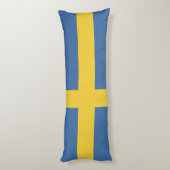 Zweedse vlag lichaamskussen (Achterkant (Verticaal))