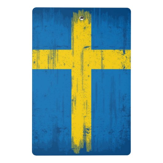 Zweedse vlag mini klembord (Achterkant)