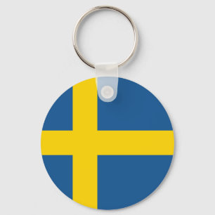 zweedse vlag natiesymbool sleutelhanger