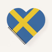 Zweedse vlag notitieboek (Voorkant)
