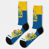 Zweedse vlag Patriottisch, Duurzame Zweedse premie Sokken (Links)