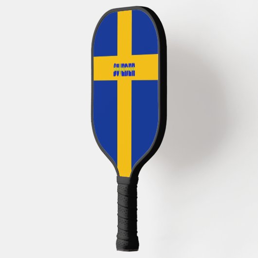 Zweedse vlag pickleball paddle (Links)