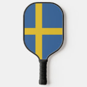 Zweedse vlag pickleball paddle (Achterkant)
