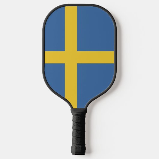 Zweedse vlag pickleball paddle (Achterkant)