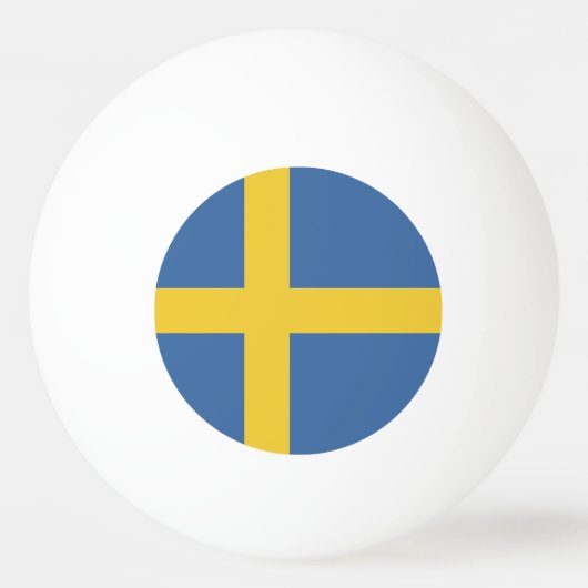 Zweedse vlag pingpongballen (Voorkant)