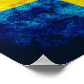 Zweedse vlag poster (Hoek)