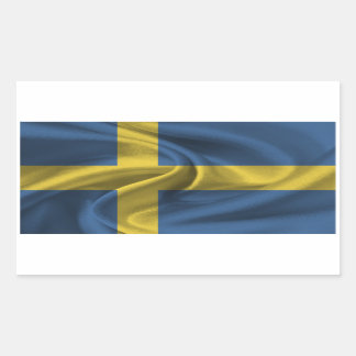 Zweedse vlag rechthoekige sticker