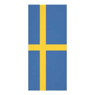 Zweedse vlag reclamekaart