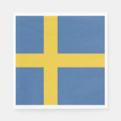 Zweedse vlag servet (Voorkant)