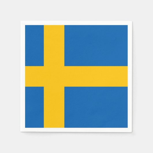 Zweedse vlag servetten (Voorkant)