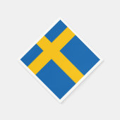 Zweedse vlag servetten (Hoek)