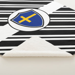 Zweedse vlag Sherpa Blanket Deken