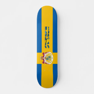 Zweedse vlag skateboard