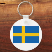 Zweedse vlag sleutelhanger (Voorkant)