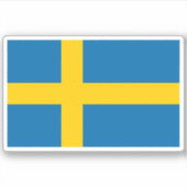 Zweedse vlag sticker (Voorkant)