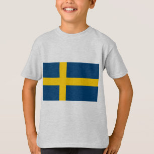 Zweedse vlag t-shirt