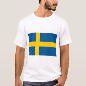 Zweedse vlag t-shirt (Voorkant)