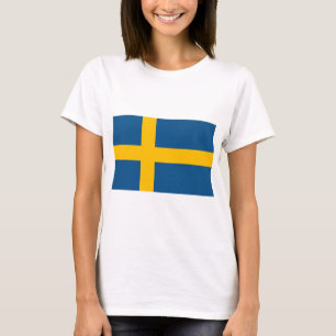 Zweedse vlag t-shirt