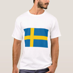 Zweedse vlag t-shirt