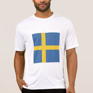 Zweedse vlag t-shirt