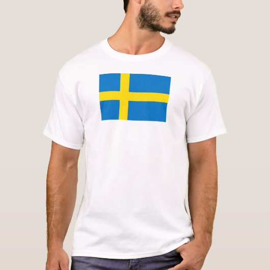 Zweedse vlag t-shirt (Voorkant)