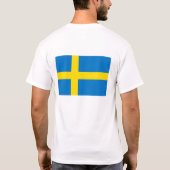 Zweedse vlag t-shirt (Achterkant)