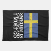 Zweedse vlag theedoek (Horizontaal)