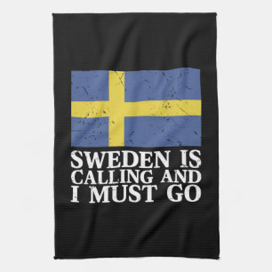 Zweedse vlag theedoek