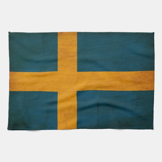 Zweedse vlag theedoek (Horizontaal)