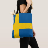 Zweedse vlag tote bag (Dichtbij)