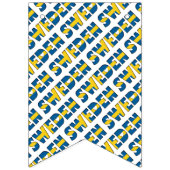 Zweedse vlag Typografische typografie Vlaggetjes (Tweede vlag)