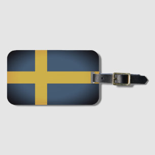 Zweedse vlag van Zweden, douanereizen Bagagelabel