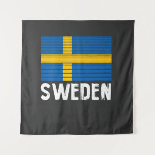 Zweedse vlag wandkleed