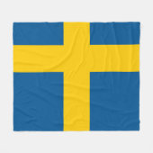 Zweedse vlag Zweden Fleece Deken (Voorkant (Horizontaal))