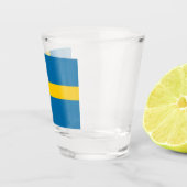 Zweedse vlag (Zweden) Shot Glas (Rechts)