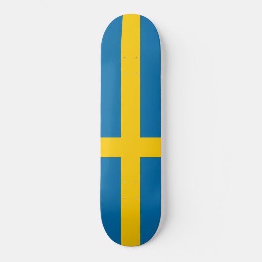 Zweedse vlag (Zweden) Skateboard (Voorkant)