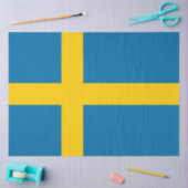 Zweedse vlag (Zweden) Tissuepapier (Craft)