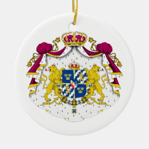 Zweedse wapenschild keramisch ornament