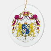 Zweedse wapenschild keramisch ornament (Links)