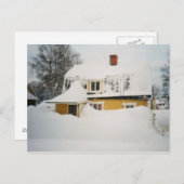 Zweedse winter briefkaart (Voorkant / Achterkant)
