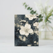 Zweedsige Anemoon Bloem Botanische Kunst Briefkaart (Staand voorkant)