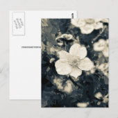 Zweedsige Anemoon Bloem Botanische Kunst Briefkaart (Voorkant / Achterkant)