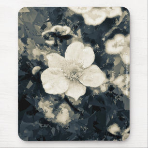 Zweedsige Anemoon Bloem Botanische Kunst Muismat