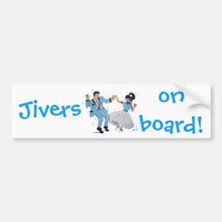 zweefdanser met poodle rok en zadelschoenen bumpersticker